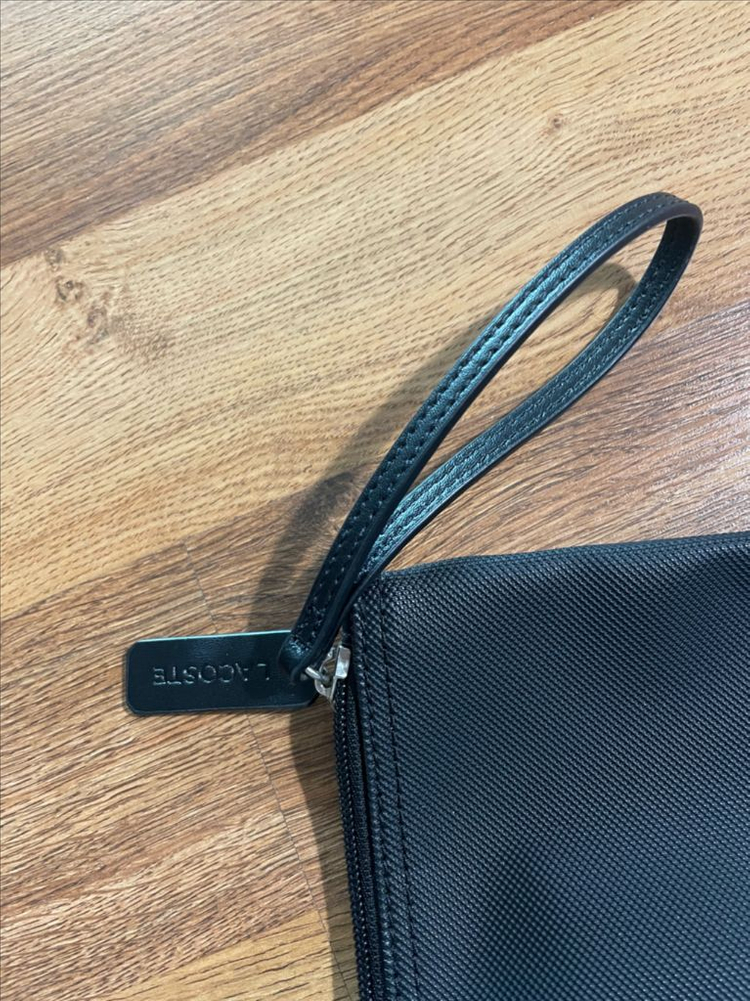 라코스테 pvc 클러치백 블랙--5