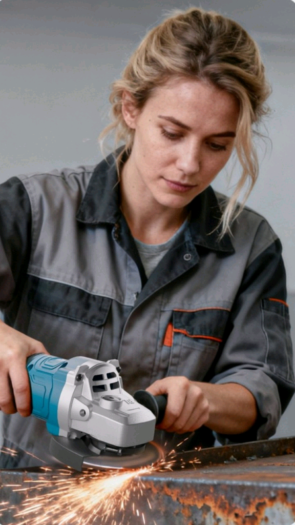 무선 전동 그라인더 충전식 핸드 글라인더 절삭 공구충전식 무선 전동 그라인더입니다. 휴대하기 편해서 작업 이미지