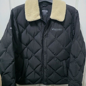 디스커버리 양털카라 퀼팅 구스다운 패딩