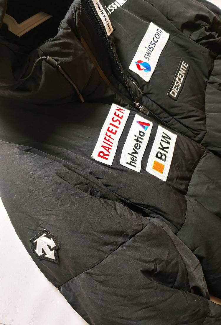 [XL] 데상트 F360 아우디 숏 패딩점퍼 블랙1452 이미지