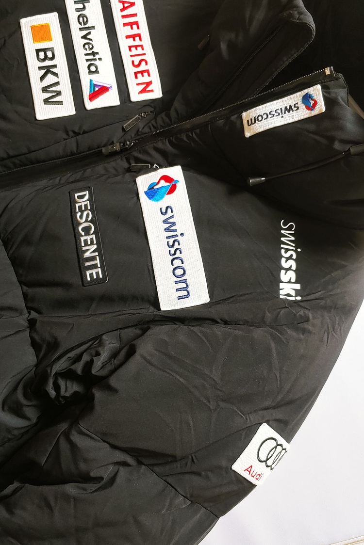 [XL] 데상트 F360 아우디 숏 패딩점퍼 블랙1452 이미지