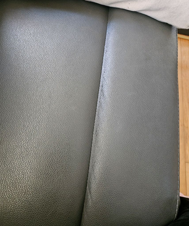 가죽 전동 리클라이너 소파 4인용--2