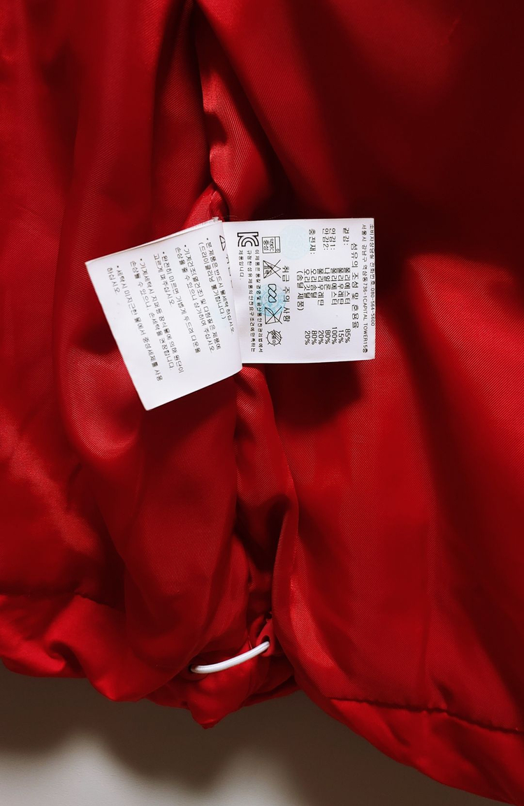 [XL] 데상트 아우디 스키 패딩점퍼 레드1453 이미지