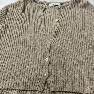 베이지 니트 가디건