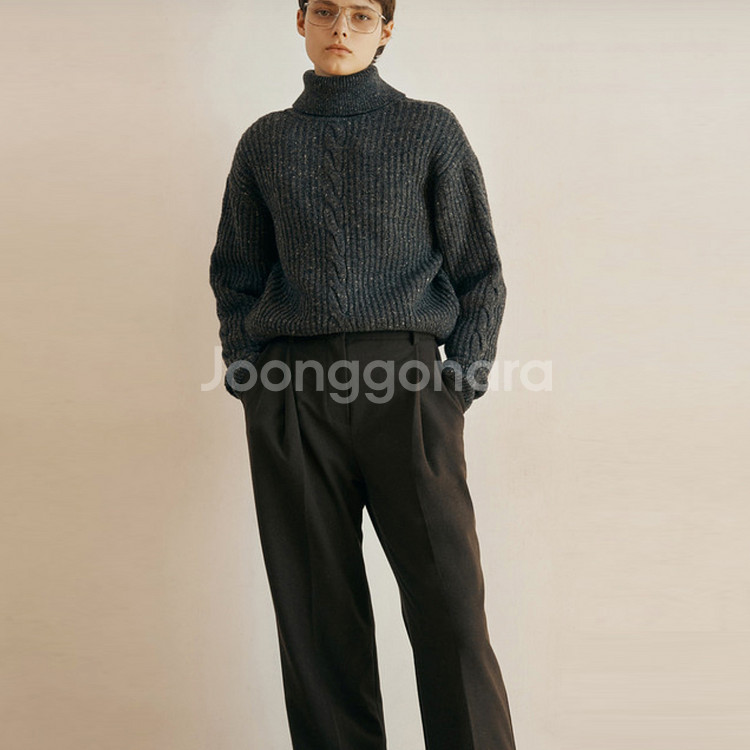 프론트로우(FRONTROW) 원턱 윈터 팬츠 55-66 새상품--2