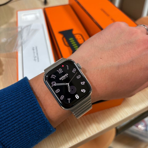 애플워치7 에르메스 45 실버