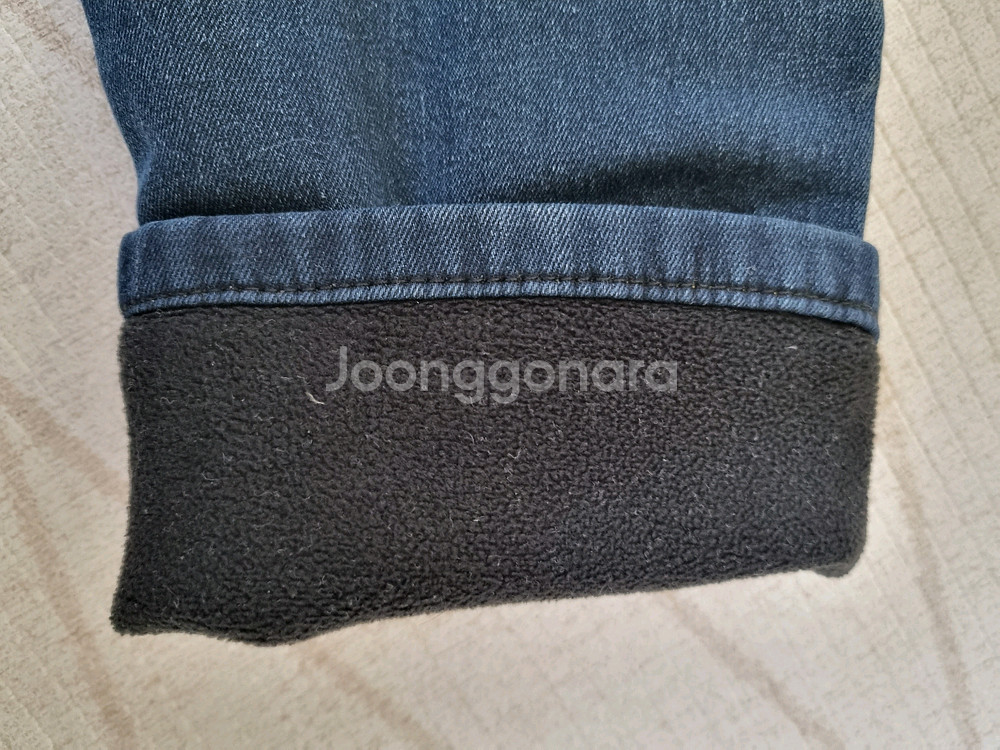 나나진 허리밴딩 기모청바지. S--2