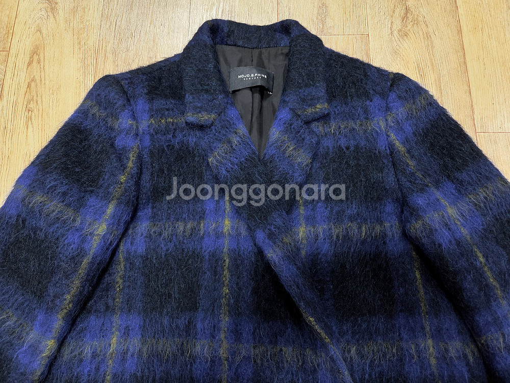 모조에스핀(MOJO.S.PHINE) 알파카 체크코트 55--1