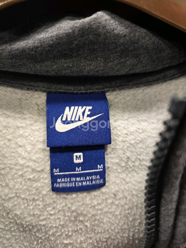 나이키 기모 회색 후드집업 자켓 M(95)--7