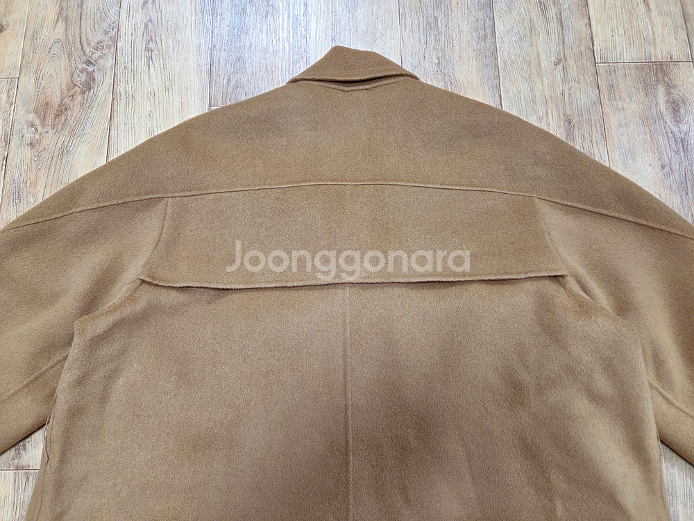 르꼬르망(le cormang) 핸드메이드 벨티드 울코트 프리사이즈 새상품--8