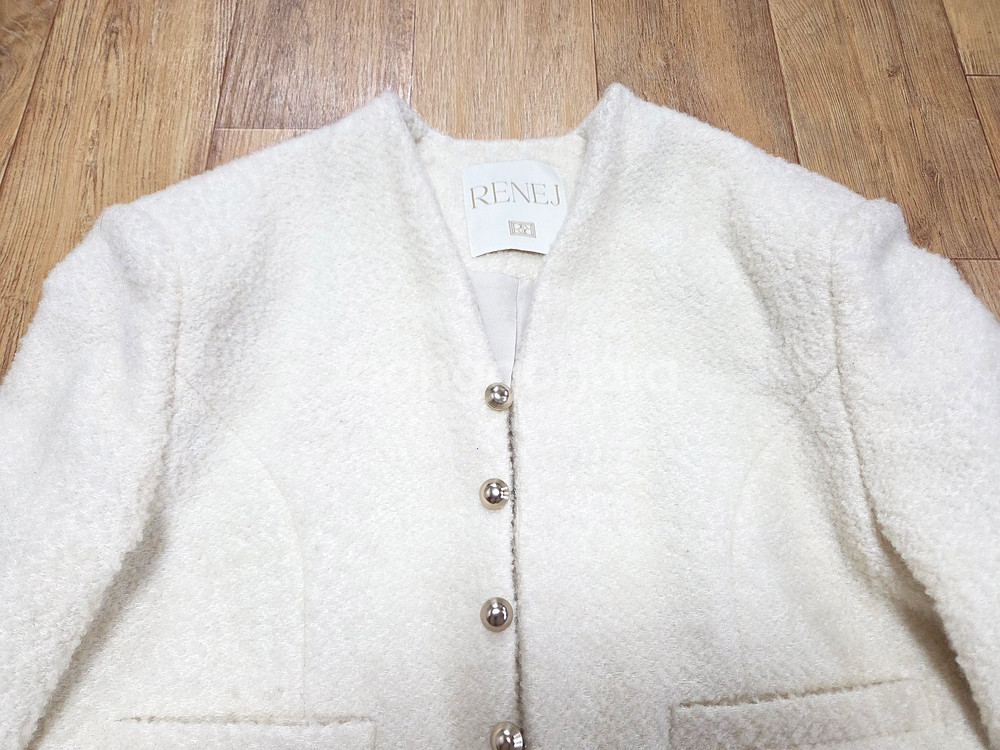 르네제이(RENE J) BOBO 부클 크롭 트위드 울자켓 55-66--5