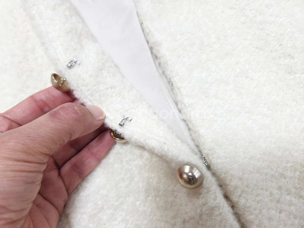 르네제이(RENE J) BOBO 부클 크롭 트위드 울자켓 55-66--7