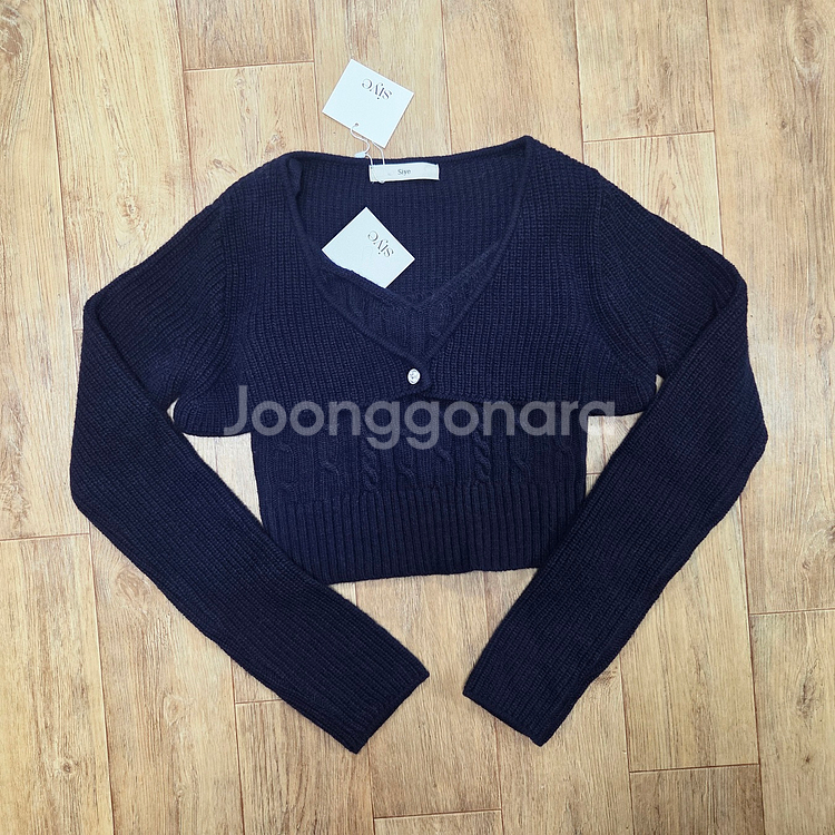 시예(siye) 시예샵 샵시예 네이비 홀리데이 라쿤 볼레노 니트세트 프리사이즈 새상품--2