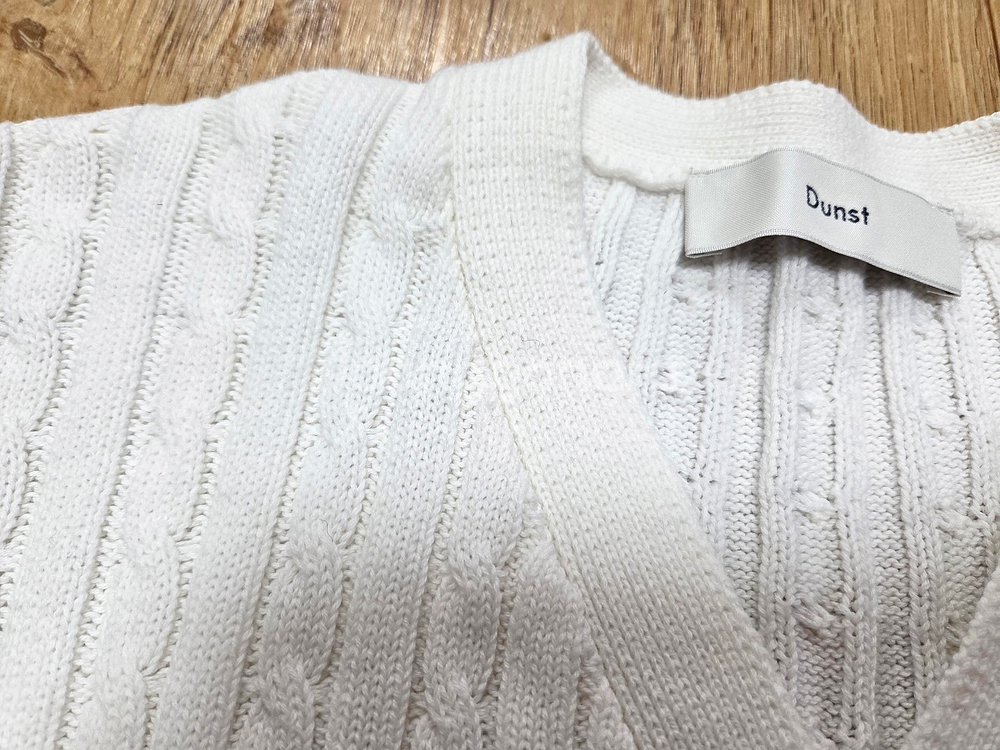 던스트(DUNST) 로고자수 케이블가디건 55--3
