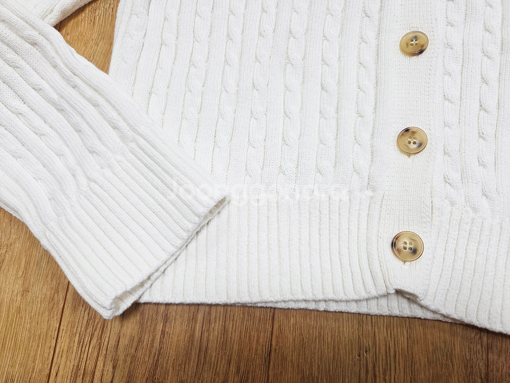 던스트(DUNST) 로고자수 케이블가디건 55--4