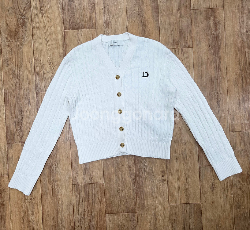 던스트(DUNST) 로고자수 케이블가디건 55--1