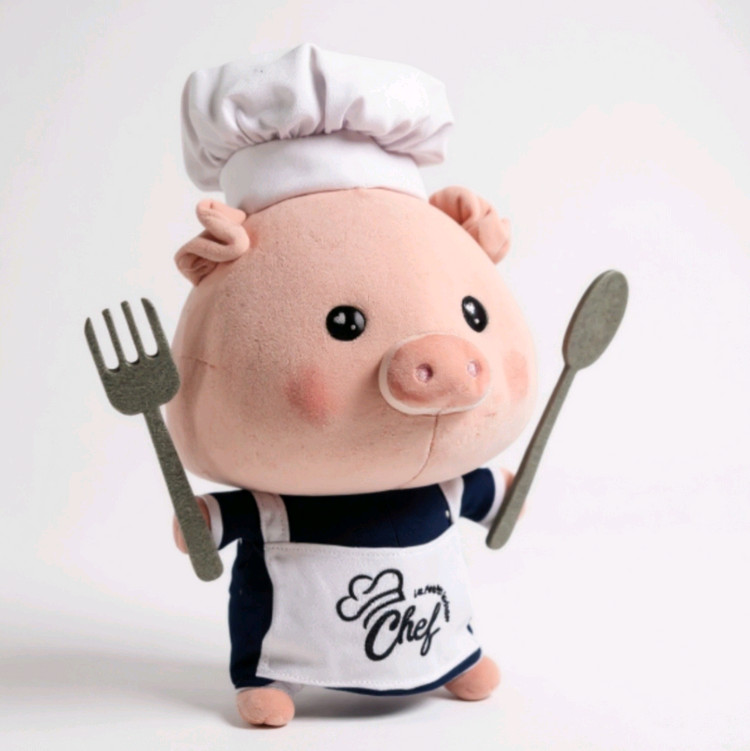 아기돼지 요리사 꼬숑 인형 이미지