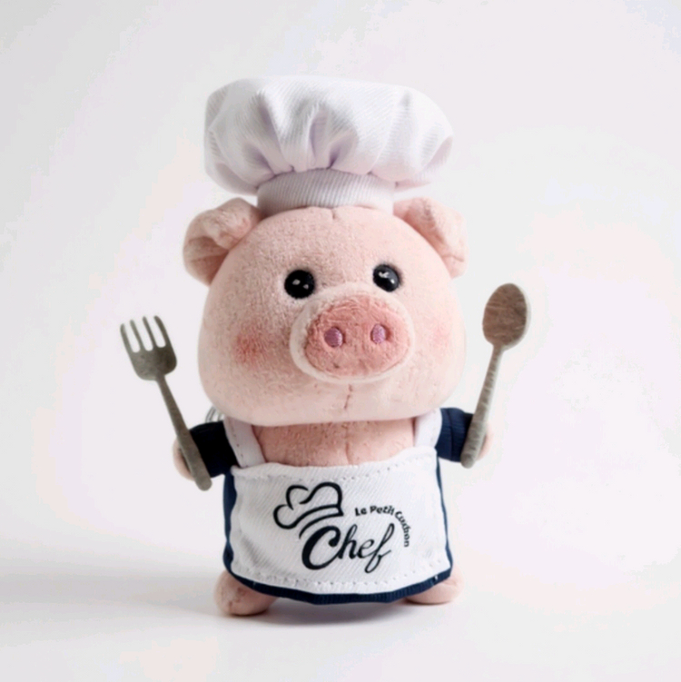 아기돼지 요리사 꼬숑 인형 이미지