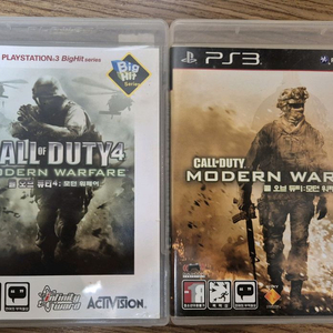 플스3(PS3) 콜오브듀티 모던워페어 2종 판매합니다.