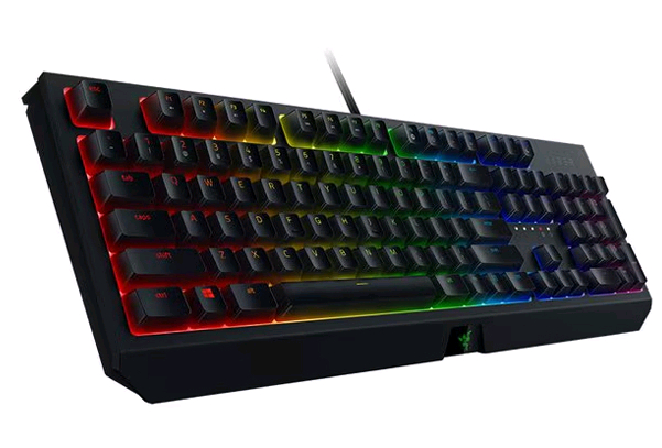 (미개봉) 레이저 블랙위도우 크로마 - 녹축 풀배열 키보드--2