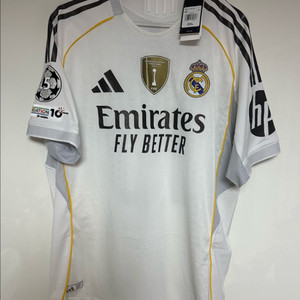 레알 마드리드 어센틱 25/26 홈 유니폼 음바페 2XL 새제품