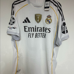 레알 마드리드 어센틱 25/26 홈 유니폼 음바페 2XL 새제품