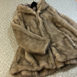 인조 후드 프리미엄 비건 밍크 코트 페이크퍼 에코퍼 자켓 점퍼 프릴A라인