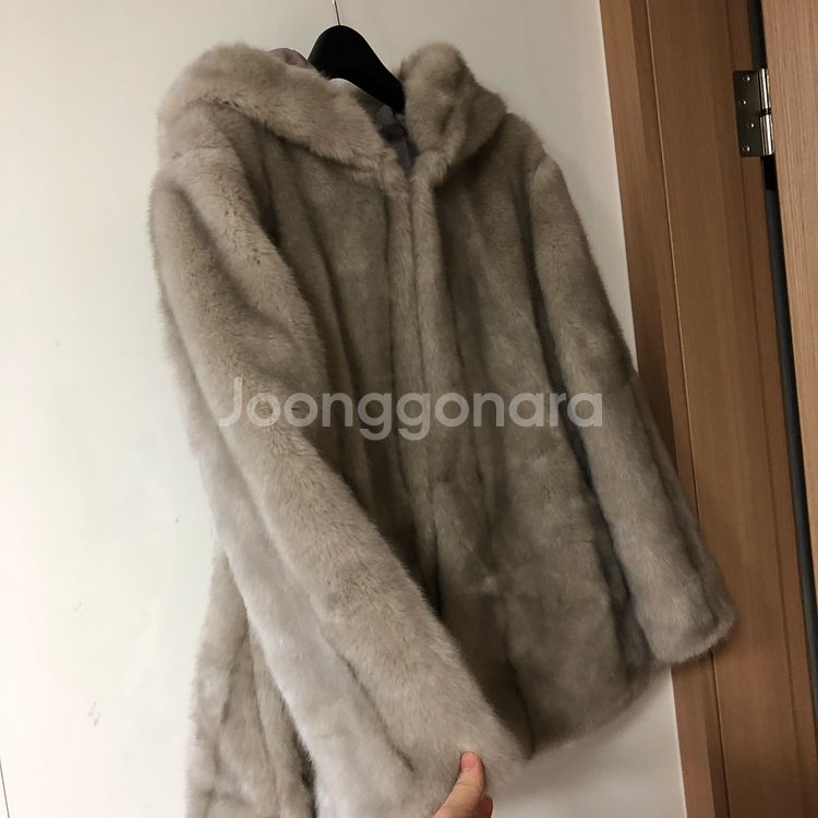 인조 후드 프리미엄 비건 밍크 코트 페이크퍼 에코퍼 자켓 점퍼 프릴A라인--4