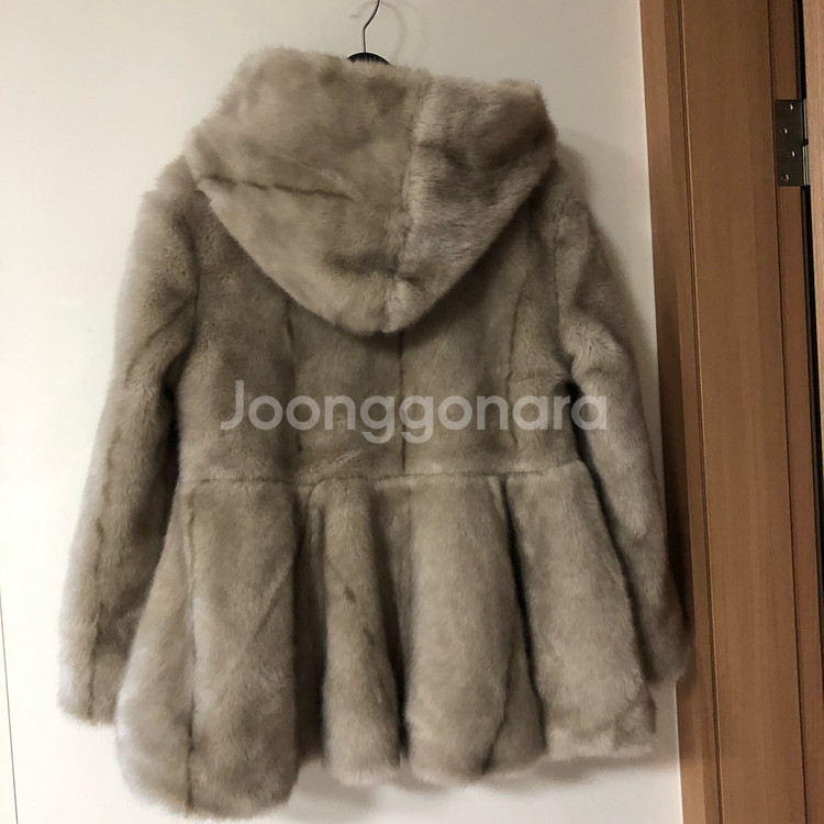 인조 후드 프리미엄 비건 밍크 코트 페이크퍼 에코퍼 자켓 점퍼 프릴A라인--5