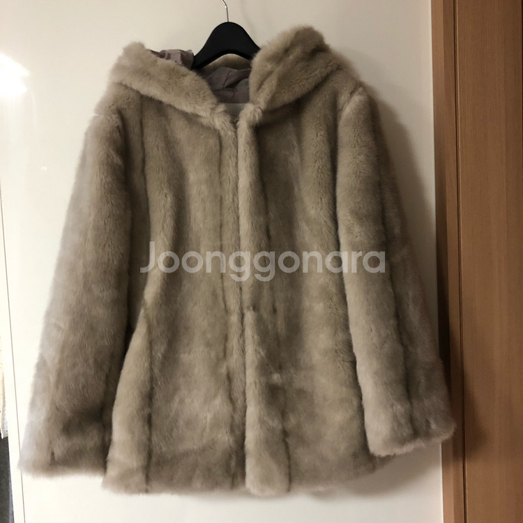 인조 후드 프리미엄 비건 밍크 코트 페이크퍼 에코퍼 자켓 점퍼 프릴A라인--7