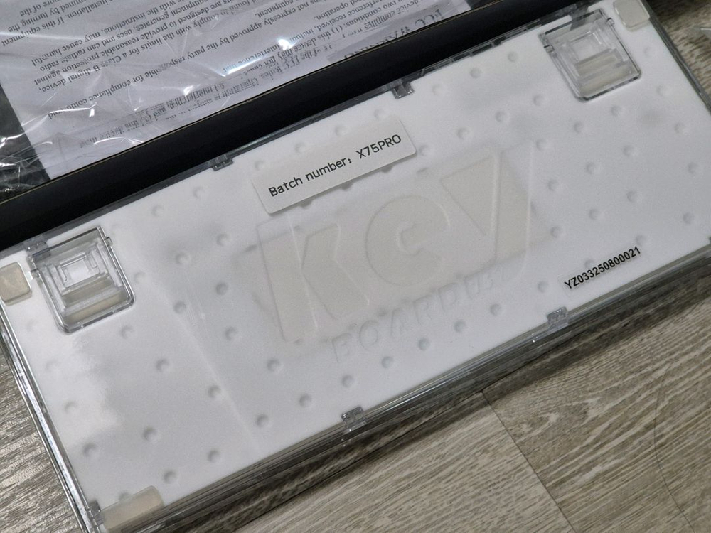 yunzii 윤지 x75 프로 투명 키보드 유무선 블루투스--2