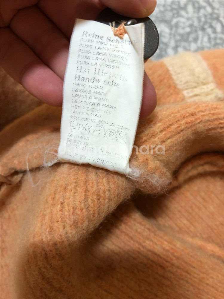 기스바인 감귤 울 카라 가디건 울 자켓 코트 퓨어뉴울--8