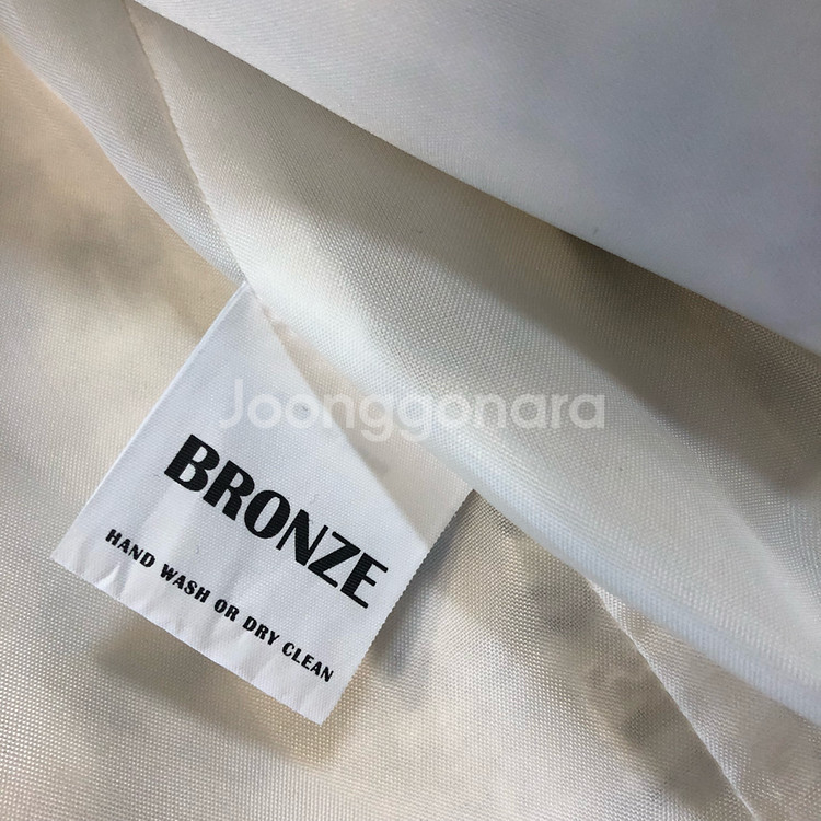 브론즈 울 트위드 노카라 자켓 라운드 출근룩 올드머니룩 BRONZE--7