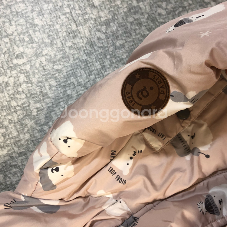 압소바 북극곰 핑크 패딩 24m 100 여아 아기--8