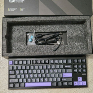 mchose gx87 미스트 블루축 알루미늄 유무선 블루투스 키보드