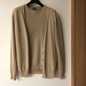 베네통 이태리 울100% 가디건 니트 세트 앙상블 투피스