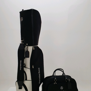 벤츠 바퀴형 휠 골프백 캐디백 보스턴백 세트 새상품 판매 블랙