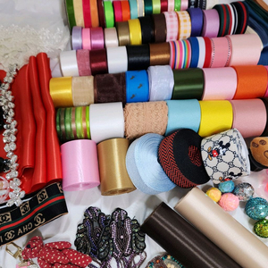 (가격내림)리본공예 레이스 리본재료 리본장식 이미지