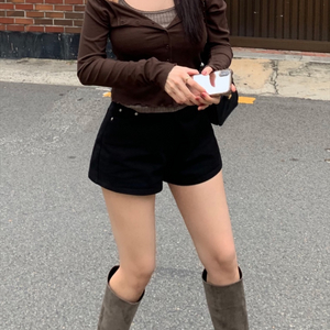 온트마켓 온트 오프숄더티 브라운