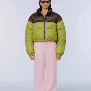 컬러블록 패딩 점퍼