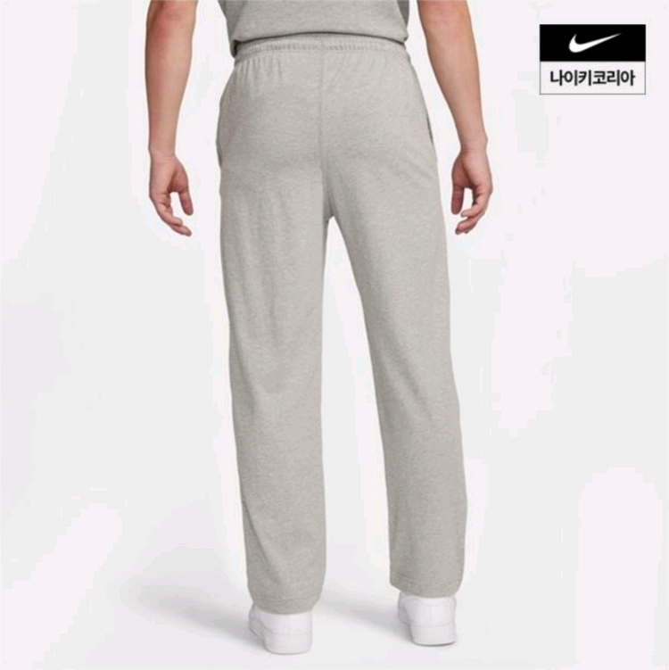 나이키 스포츠웨어 클럽 남성 니트 오픈 헴 팬츠 FQ4333-063, FQ4333-010 블랙 그레이 Nike 이미지