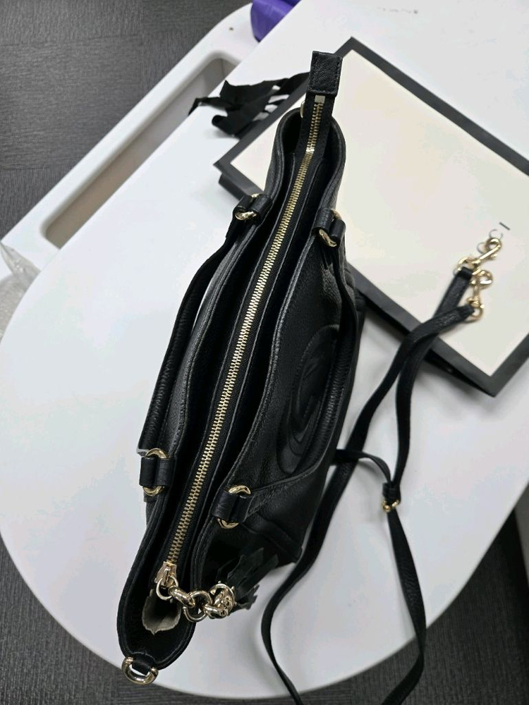 [A급컨디션] 구찌 소호 테슬 숄더백--4