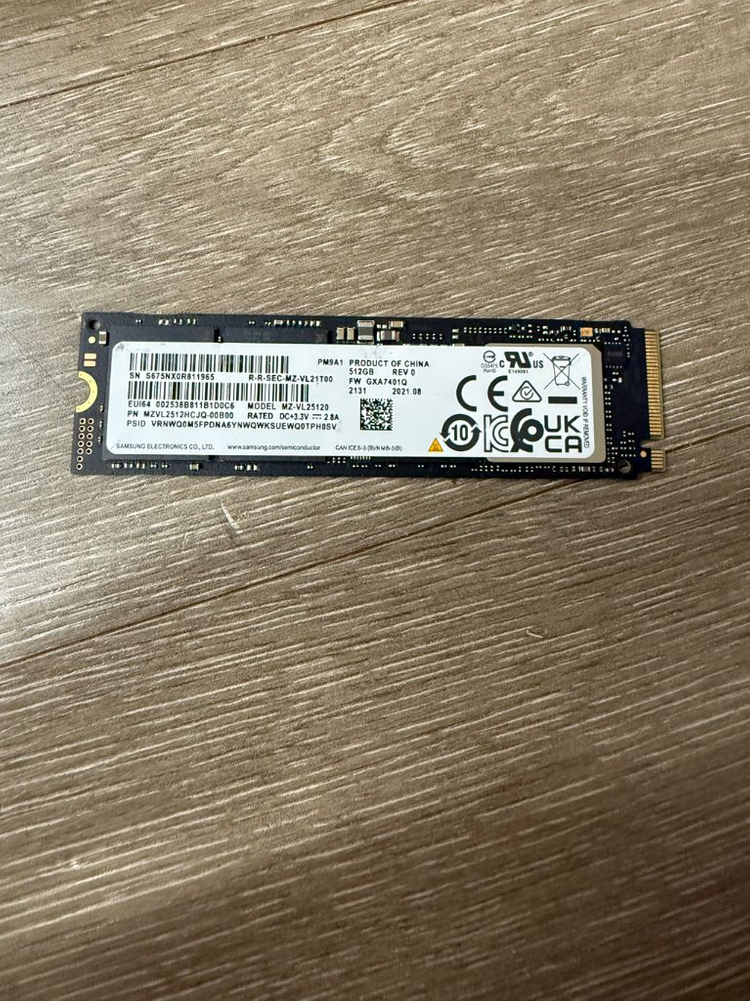 삼성 pm9a1 nvme ssd 512g--0