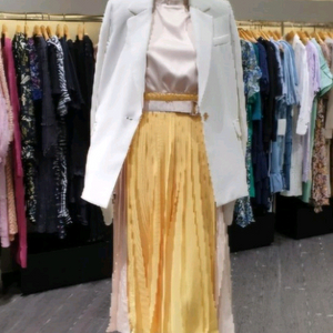 오즈세컨 배색원피스/55