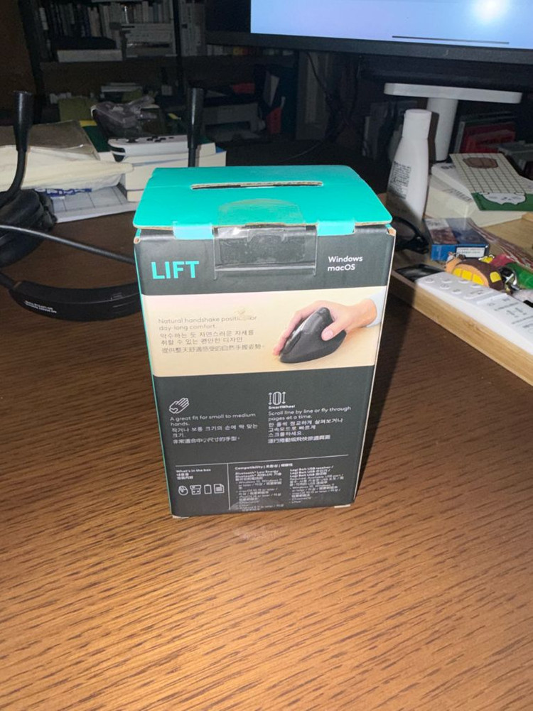 로지텍 Lift 버티컬 마우스 블랙(그레파이트) 새상품 이미지