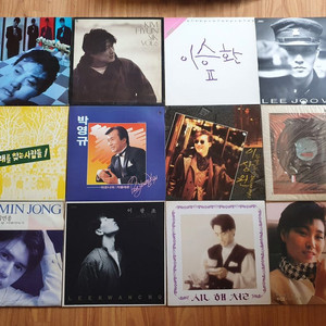 이문세 김현식 이승환 이원주 노찾사 외 LP음반 12장