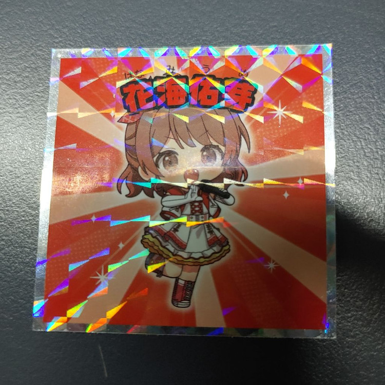 학원아이돌마스터 일본 와플과자 홀로그램 스티커 2종 세트--1