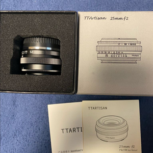 TTArtisan 25mm F2 X 마운트 후지렌즈 미사용