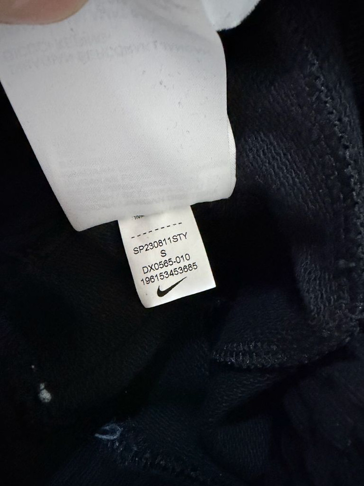 나이키 스우시 하프 집 플리스 후드 블랙 셋업 상의L 하의S--9