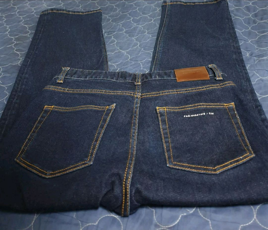 페이탈리즘 #0260 Crease 세미 와이드 핏 데님팬츠 (48) 이미지